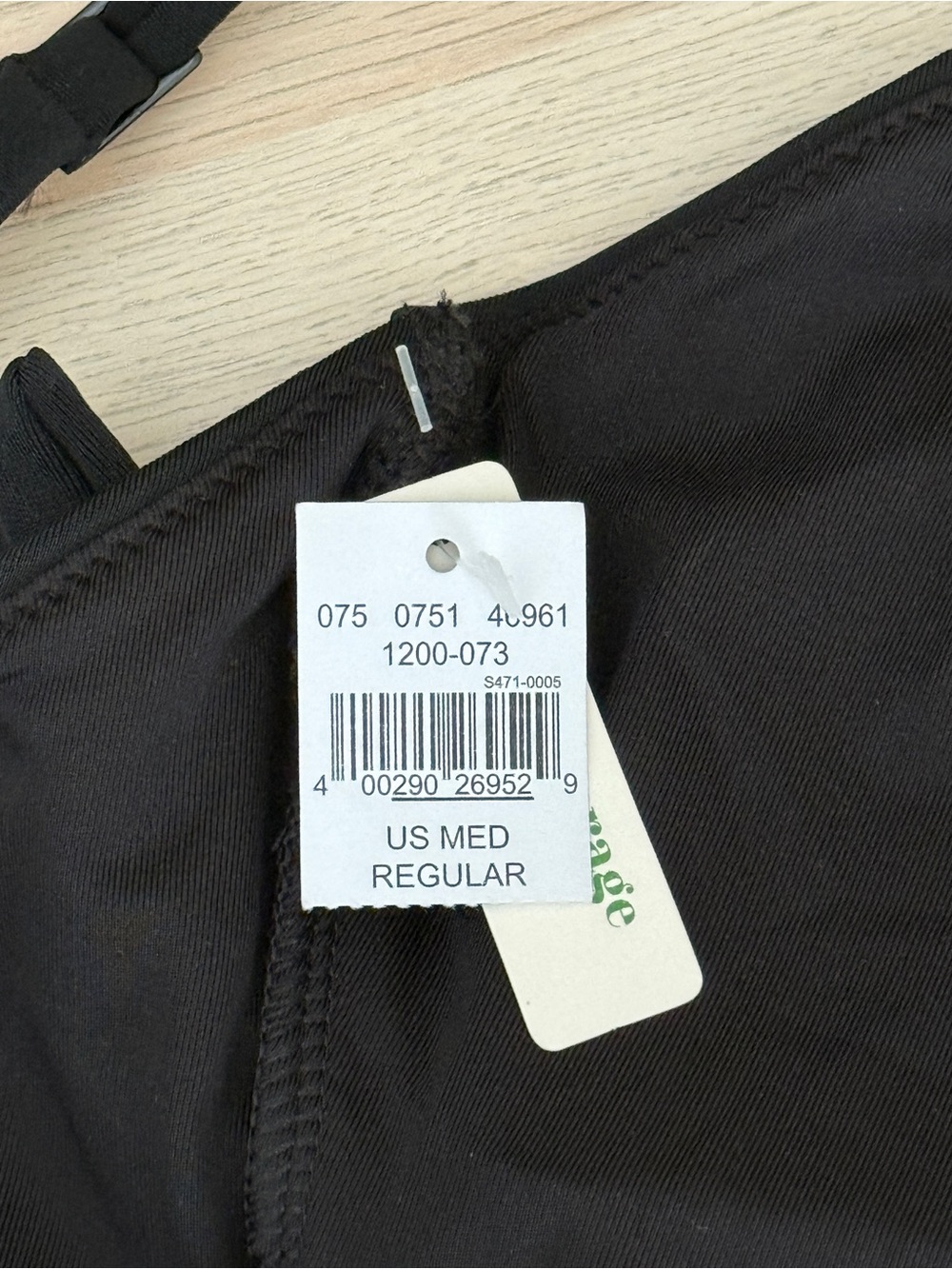 Aerie Black Wrap One-Piece Swimsuit size M - Picture 7 of 8